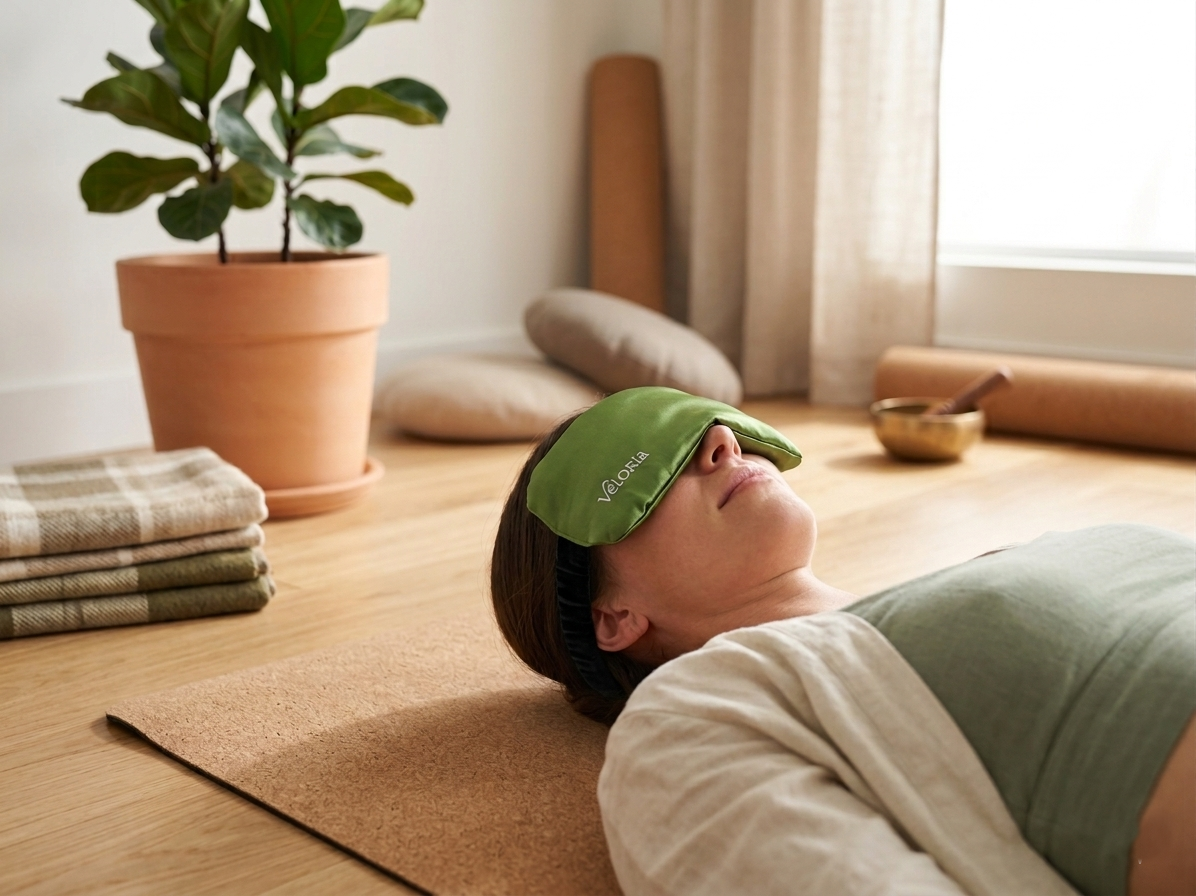 Coffret bien-être visage – Coussin yeux & Roller massage – Souffle de Nature