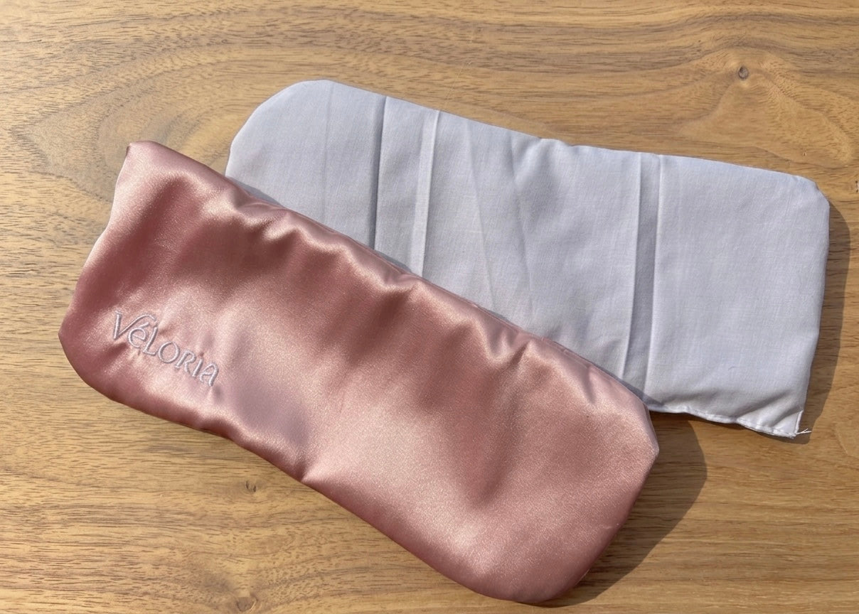 Coffret bien-être visage – Coussin yeux & Roller massage – Douce aurore