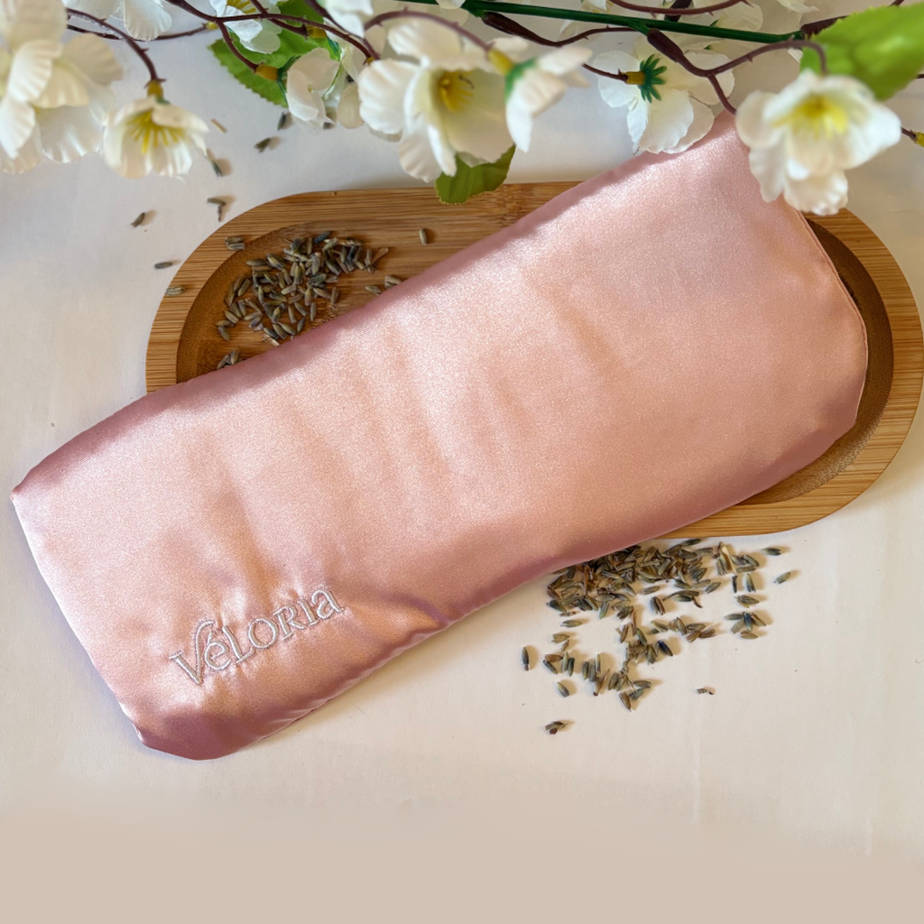 Coussin relaxant pour les yeux en soie - Eye Pillow Lavande & Cassia : Douce Aurore