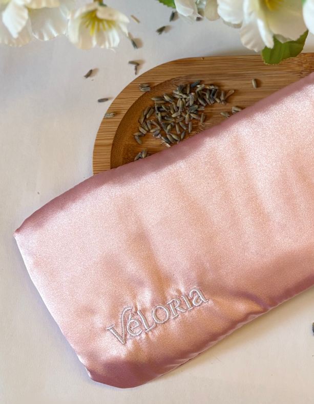 Coussin relaxant pour les yeux en soie - Eye Pillow Lavande & Cassia : Douce Aurore