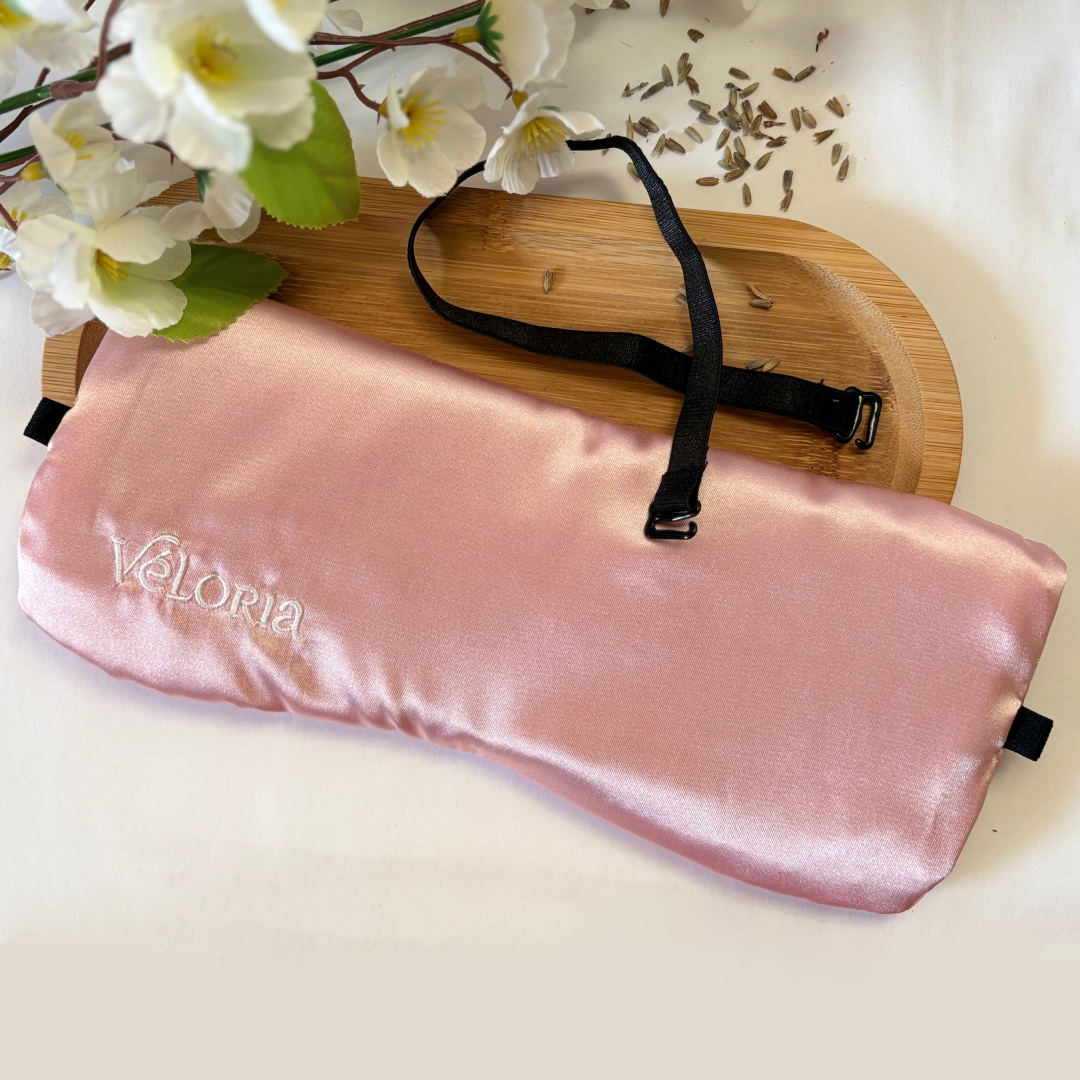 Coussin relaxant pour les yeux en soie - Eye Pillow Lavande & Cassia : Douce Aurore