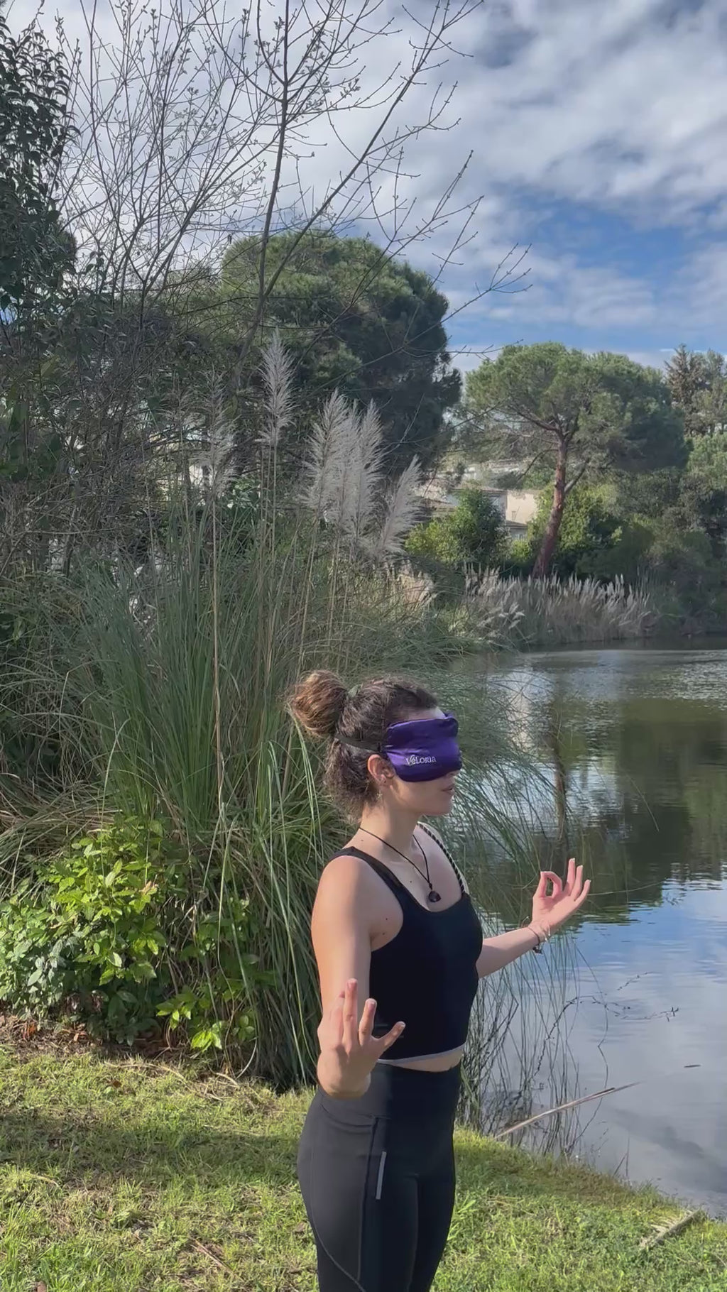 Coussin relaxant pour les yeux en soie - Eye Pillow Lavande & Cassia : Nuit calme