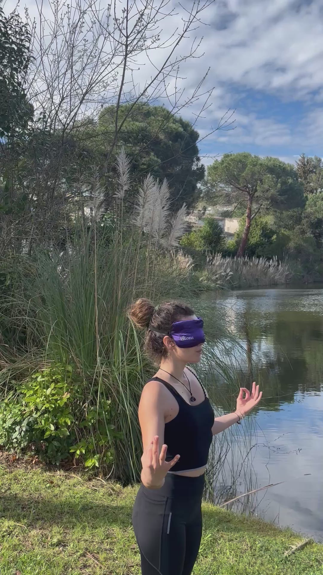 Coussin relaxant pour les yeux en soie - Eye Pillow Lavande & Cassia : Nuit calme