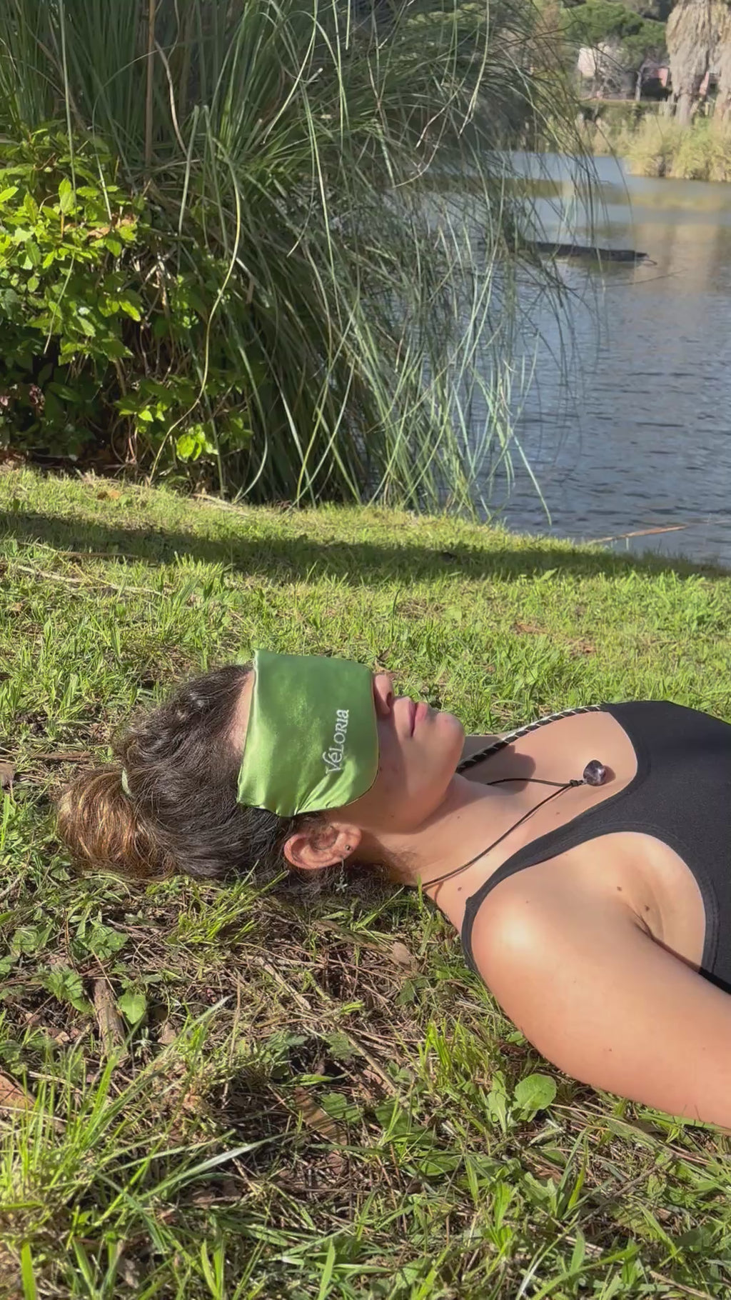 Coussin relaxant pour les yeux en soie - Eye Pillow Lavande & Cassia : Souffle de Nature