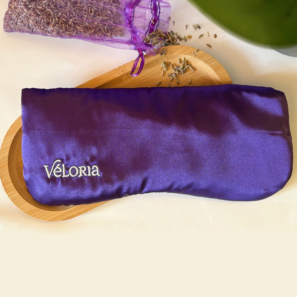 Coussin relaxant pour les yeux en soie - Eye Pillow Lavande & Cassia : Nuit calme