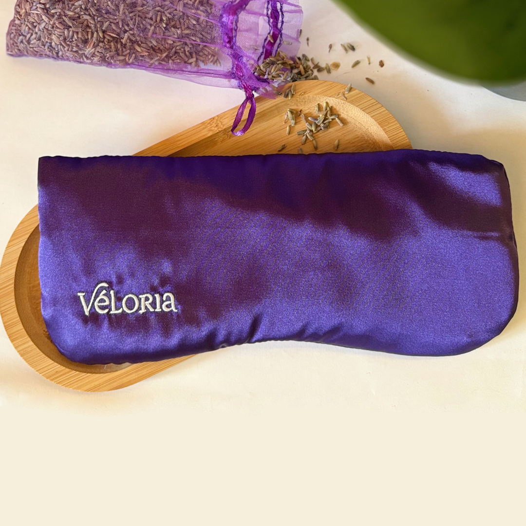 Coussin relaxant pour les yeux en soie - Eye Pillow Lavande & Cassia : Nuit calme