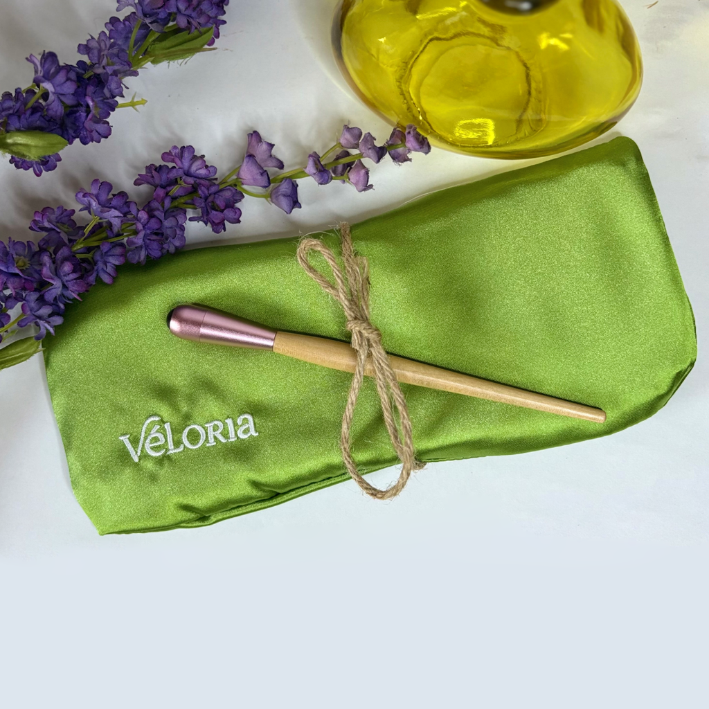 Coffret bien-être visage – Coussin yeux & Roller massage – Souffle de Nature