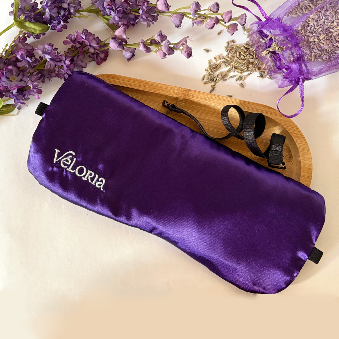 Coussin relaxant pour les yeux en soie - Eye Pillow Lavande & Cassia : Nuit calme
